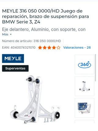 Brazo Suspensión Delantero BMW Serie 3 Z4