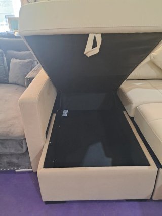 Sofá Cama Beige/Gris Alta Gama