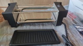 Mini raclette Elta 450W con 2 sartenes