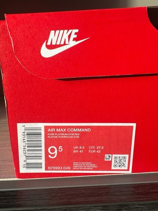 Nike Air Max Command Gris Rojo