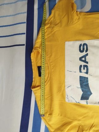 Camiseta GAS amarilla hombre