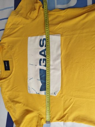 Camiseta GAS amarilla hombre
