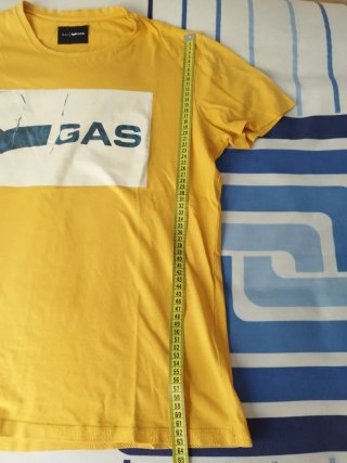 Camiseta GAS amarilla hombre