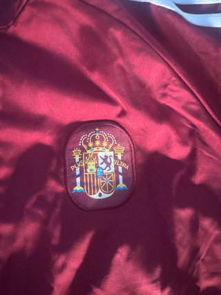 Chaqueta Cortavientos España Adidas Roja