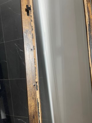 Mueble expositor de madera