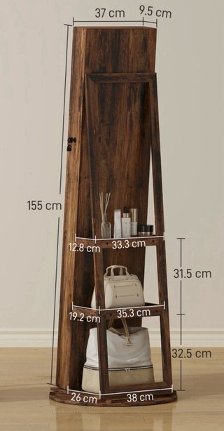 Mueble expositor de madera