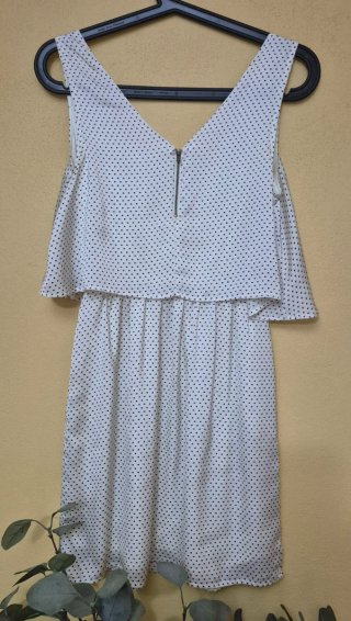 Vestido LFT lunares blanco y negro talla S