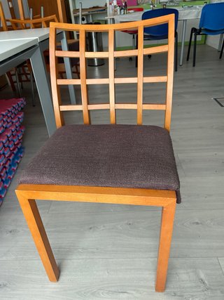 Silla de comedor de madera maciza