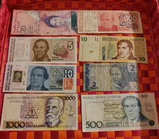 Lote de Billetes del Mundo para Intercambio