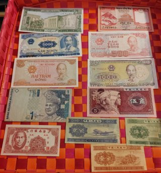 Lote de Billetes del Mundo para Intercambio