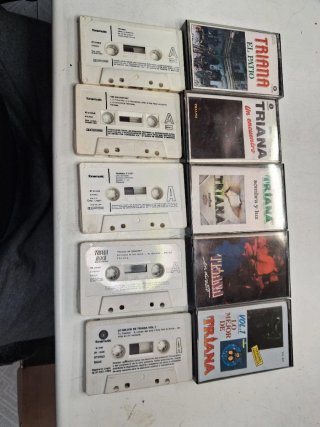 Lote 5 Cassettes Triana Rock Andaluz