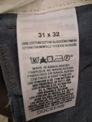 Dockers Chinos Talla 31 Verde Caqui