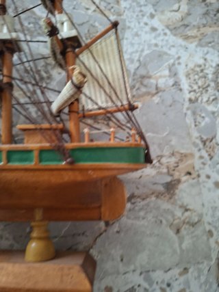Maqueta barco velero clásico madera