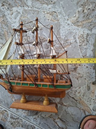 Maqueta barco velero clásico madera