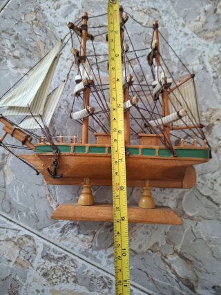 Maqueta barco velero clásico madera