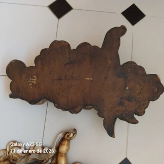 Grandi angeli in legno dorati
