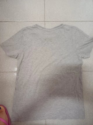 T-shirt bambino grigia con stampa moto