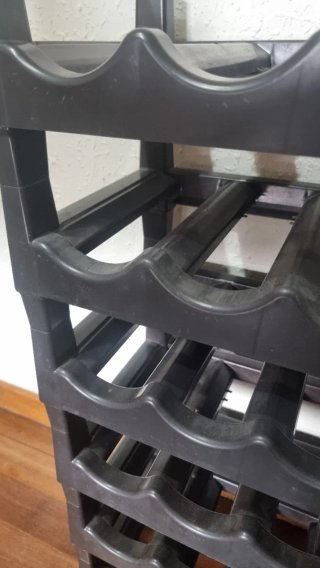 Botellero modular negro 6 niveles