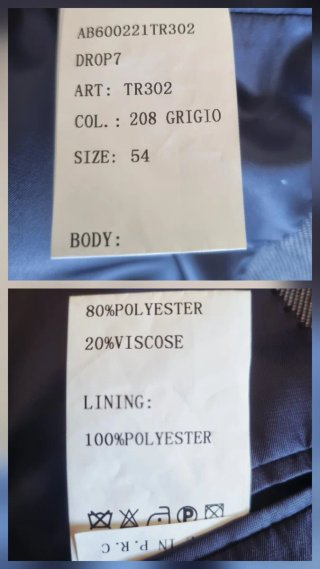 ABITO UOMO COMPLETO BLU PUNTINATO ELEGANTE 54