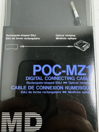 Sony POC-MZ1 Cable Conexión Digital Óptico MD
