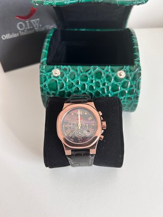 Orologio O.I.W. Oro Rosa Pelle