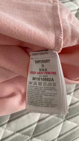 Camiseta Superdry Rosa Talla S