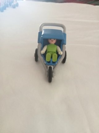 Playmobil Cochecito Bebé Azul