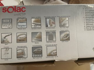 Plancha Solac Infinity 1800W