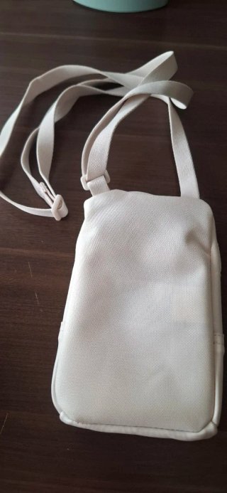 Bandolera Calvin Klein Beige Negra Pequeña
