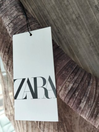 Blusa Zara tonos arena degradados,Nueva.