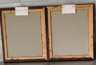 Coppia Quadretti Vintage Autunno e Inverno