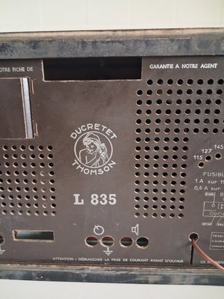 Radio Ducretet Thomson Vintage Marrón