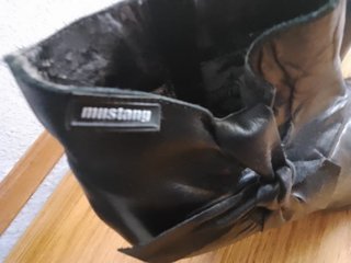 Botines Mustang Piel Negros
