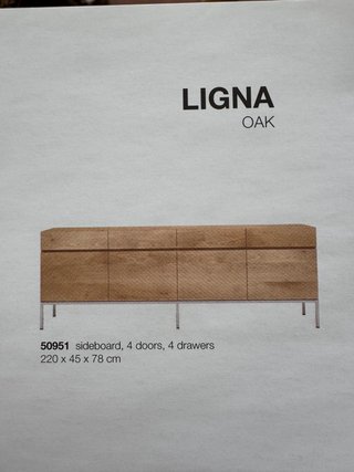 Aparador LIGNA OAK madera y metal