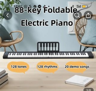 Teclado Piano Plegable MIDI