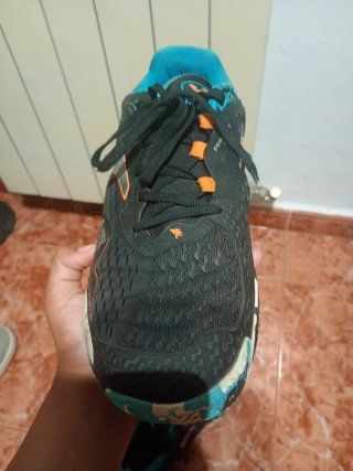 Zapatillas Padel Hombre Talla 44.5 Negras Naranja