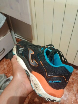 Zapatillas Padel Hombre Talla 44.5 Negras Naranja