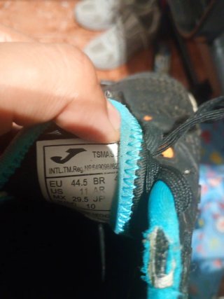 Zapatillas Padel Hombre Talla 44.5 Negras Naranja