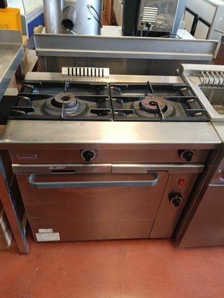 Cocina Industrial Gas 2 Fuegos + Horno