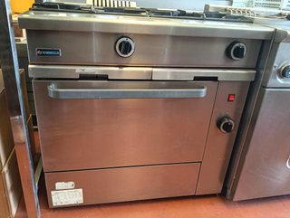 Cocina Industrial Gas 2 Fuegos + Horno