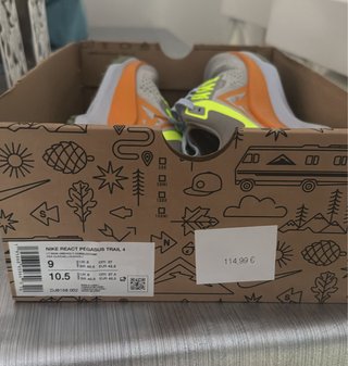 Nike React Pegasus Trail 4 verdes/naranjas
