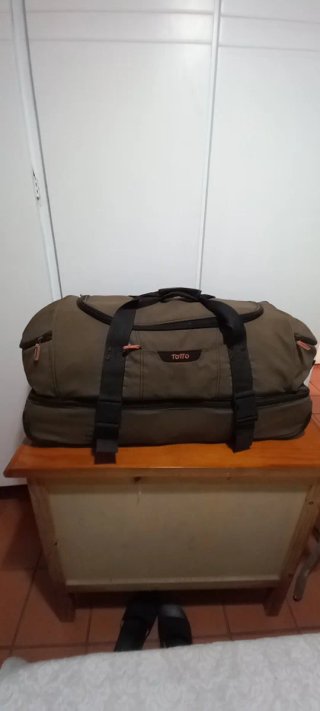 Morral de viaje Totto original medidas 34,5x 37x76