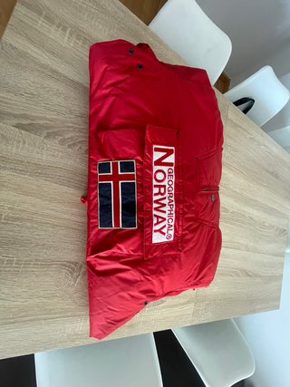 Abrigo Geographical Norway Rojo