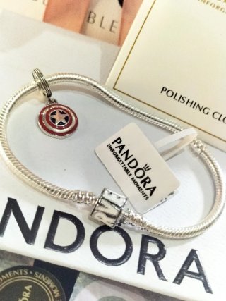 Pulsera Pandora 19cm Plata