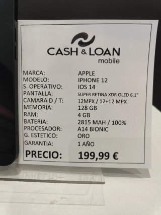 iPhone 12 128GB Nero