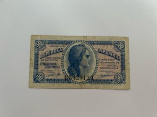 Billetes de Pesetas de España - Antiguos.