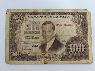 Billetes de Pesetas de España - Antiguos.