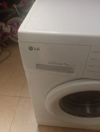 Lavadora LG DirectDrive 7kg Blanca