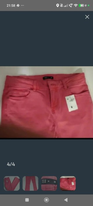 Pantalón rosa talla M/38