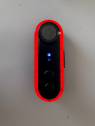 Cámara Bici 1080P con Luz LED Roja